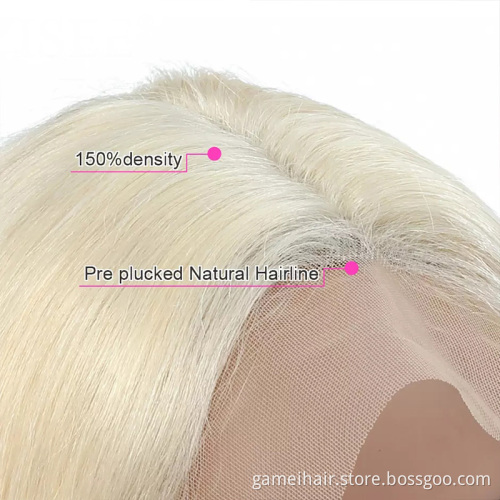 100% Virgin Blonde 613 Russian Hair Curly Front Lace Wig. Hd Transparent 30 inch 613 full lace wig human hair virgin